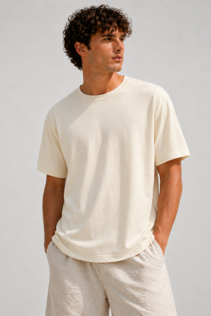 T-Shirt Homem 100%CO Org Cru